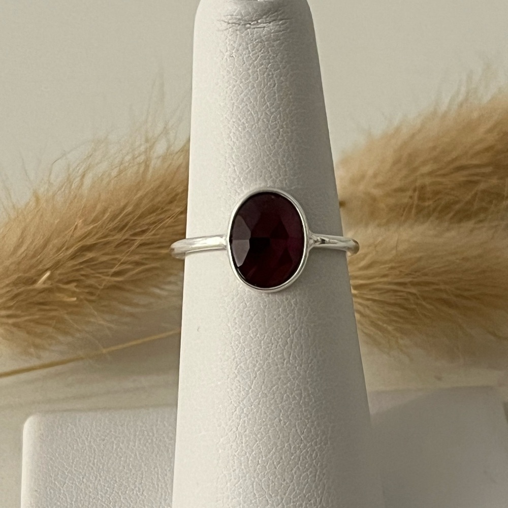 925 Solid Sterling Silver Minimal Stacking Ring R… - image 1